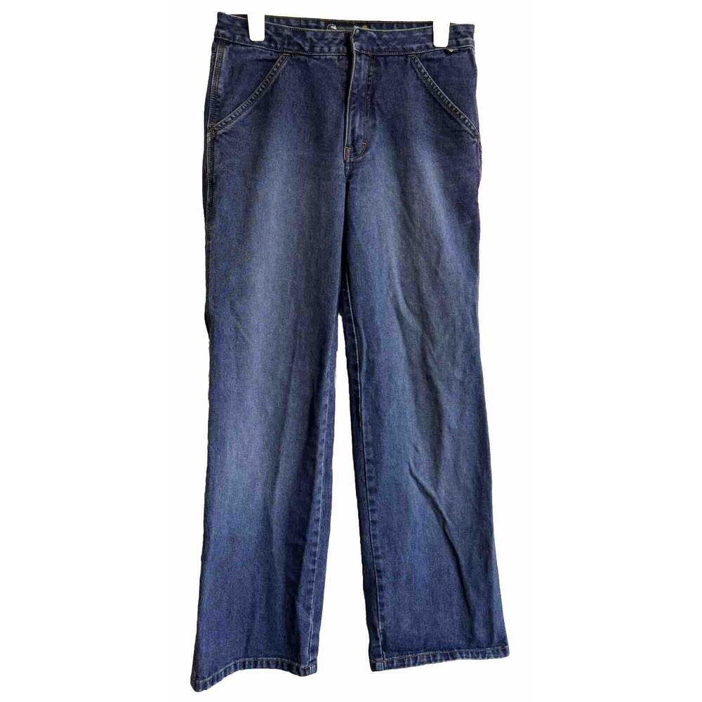 Vintage Wide Leg Jeans Denim Size 7/8 Juniors Y2K 90’s Baggy Carpenter